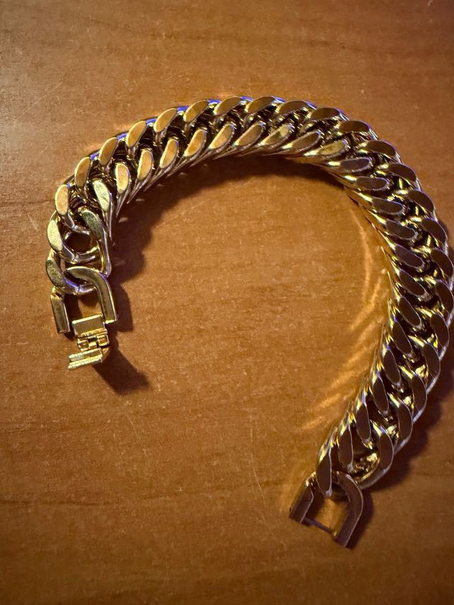 Pulsera Hombre Chapada en Oro