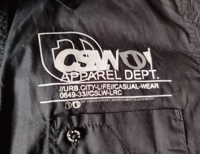 Camisa Negra Hombre Manga Corta ANDRE LEVY Talla L