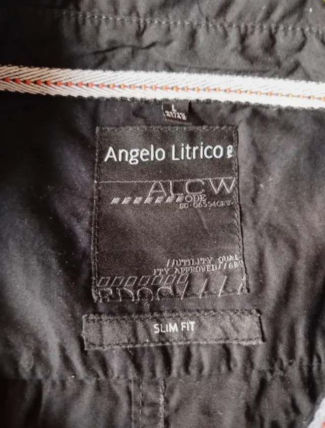 Camisa Negra Hombre Manga Corta ANDRE LEVY Talla L