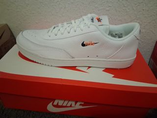 Nike Tennis Blancas Naranja