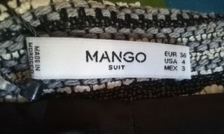 Falda Tweed Mango Talla 36