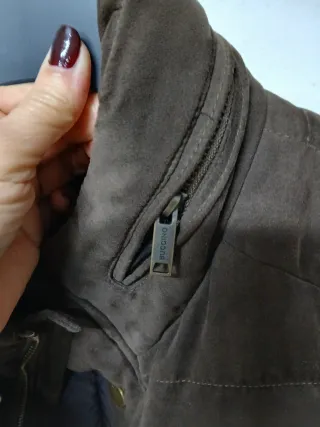 Chaqueta acolchada hombre marrón