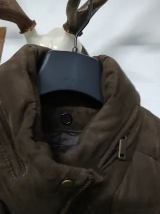 Chaqueta acolchada hombre marrón