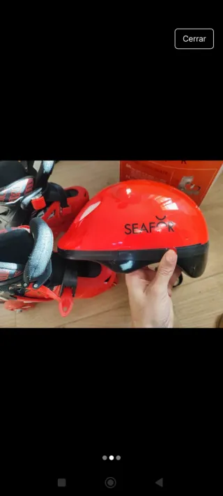 Patines Talla 31-34 con Casco y Caja