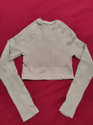 Top Prozis Menta Manga Larga Texturizado