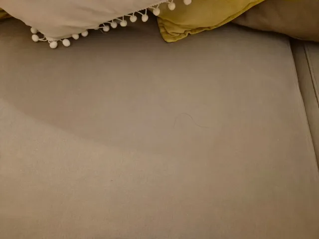 Divano modulare in tessuto beige e marrone