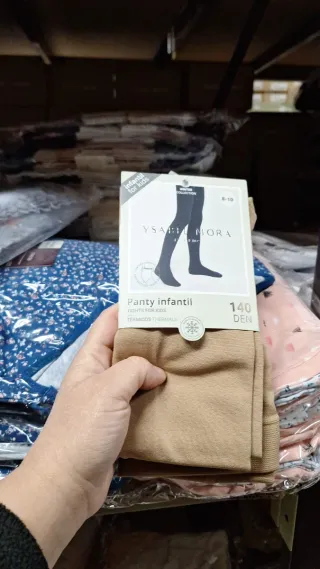 Pack 3 Pantys Térmicos Niña YSABEL MORA Azul