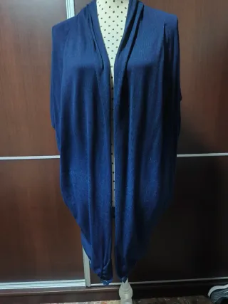 Cárdigan azul talla única