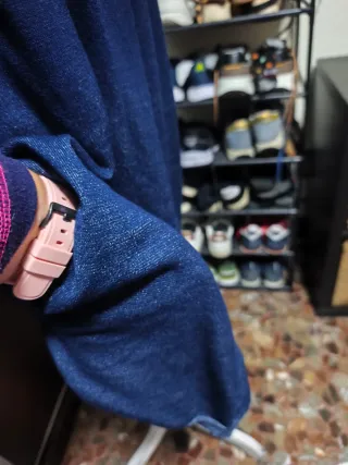 Cárdigan azul talla única