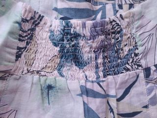 Vestido Veraniego Estampado Azul y Blanco