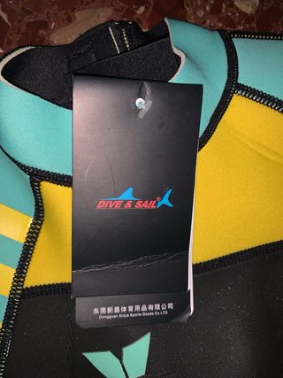 Neopreno niño DIVE&SAIL azul y negro