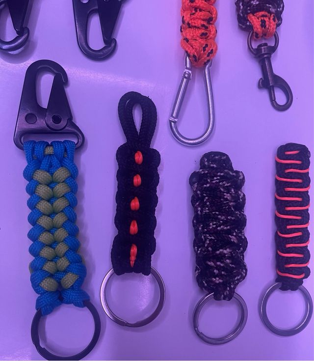 Llaveros Paracord Multicolor.Hazlo a tu gusto 8€/u