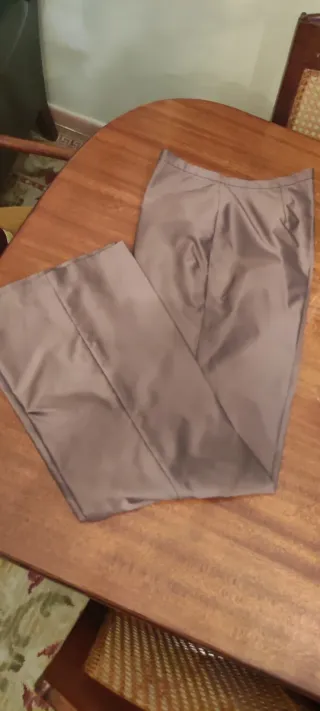 Pantalones de raso de seda para fiesta
