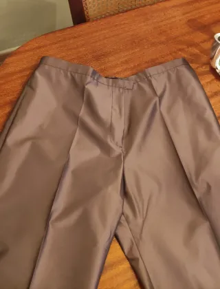 Pantalones de raso de seda para fiesta