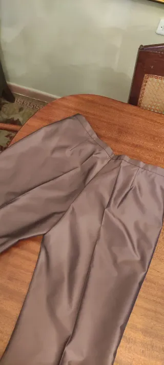 Pantalones de raso de seda para fiesta