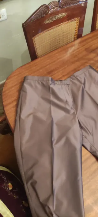 Pantalones de raso de seda para fiesta