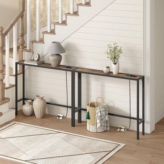 Tavolo consolle 100cm con prese e USB