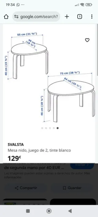 Mesas Nido Madera Ikea