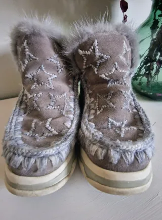 Botas Mou Talla 37 Estrellas Grises