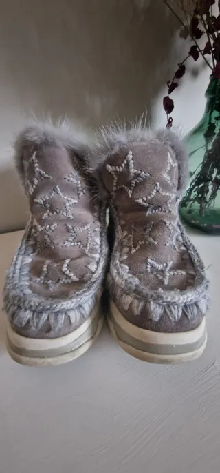 Botas Mou Talla 37 Estrellas Grises