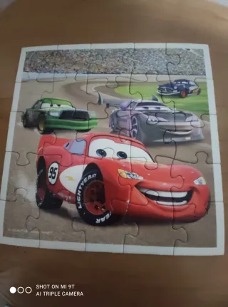 4 Mini Puzzles Cars