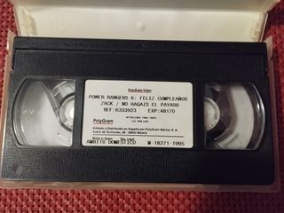 VHS Power Rangers Mighty Morphin Vol. 3 y 6