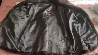 Abrigo chaquetón de pelo auténtico de Marmota