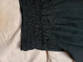 Pantalón harén corto negro