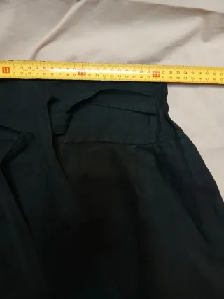 Pantalón harén corto negro