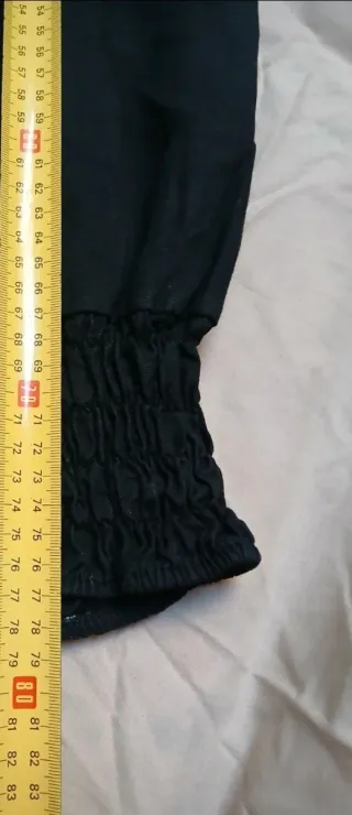 Pantalón harén corto negro