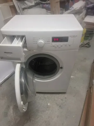 Lavadora Hisense Blanca