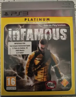 Infamous Platinum PS3 Caja y Manual