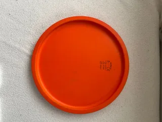 Frisbee Naranja Cara Sonriente