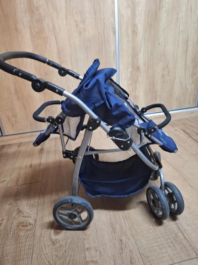 Carro gemelar para muñecas Elegance