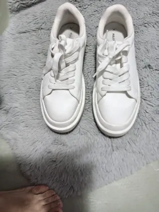 Zapatos blancos deportivos para mujer
