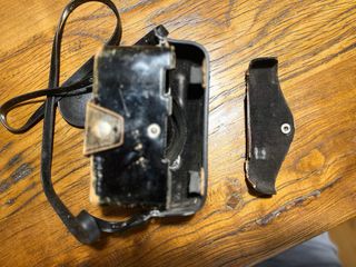 Cámara Yashica electro 35 y Vintage Cuero Negra