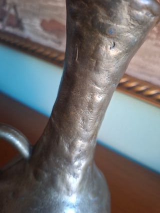 Vaso Ottone Massiccio Vintage