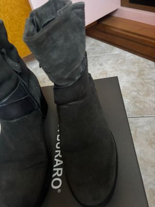 Stivaletti Martina Burano camoscio grigi n.39