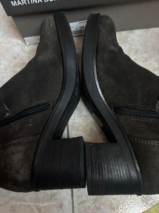 Stivaletti Martina Burano camoscio grigi n.39