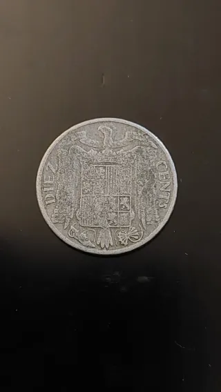 Moneda 10 centimos de España 1953