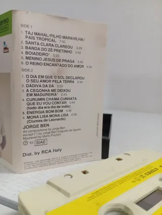 Musicassetta Jorge Ben 1983