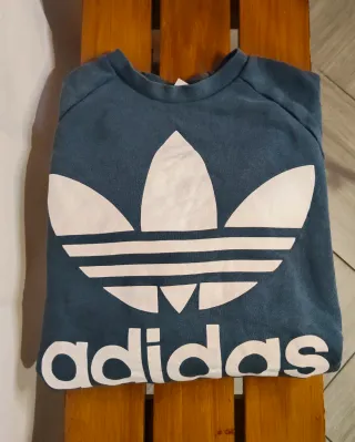 Felpa Adidas logo Trefoil taglia M
