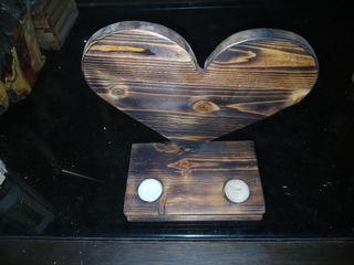 CORAZÓN DE MADERA RECICLADA