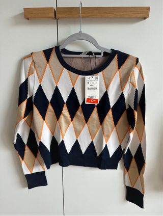 Jersey Zara Rombos Talla S
