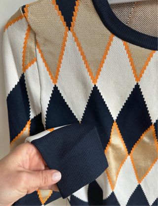 Jersey Zara Rombos Talla S