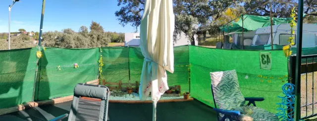 Caravana fija en Camping Los Lagos