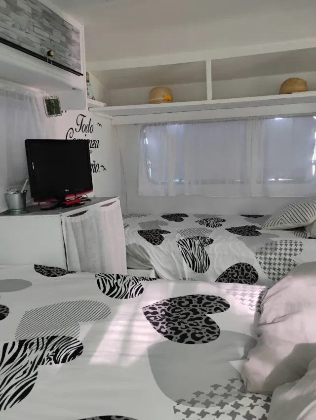 Caravana fija en Camping Los Lagos