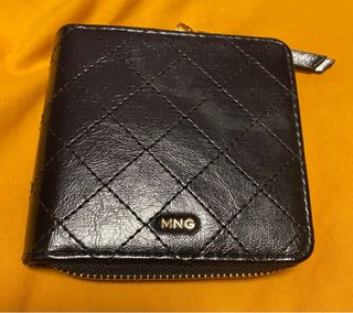 Cartera Mango negra acolchada