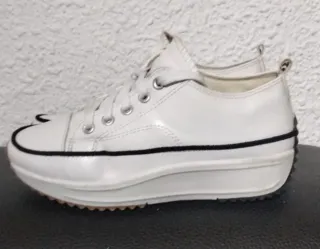 Bambas blancas plataforma