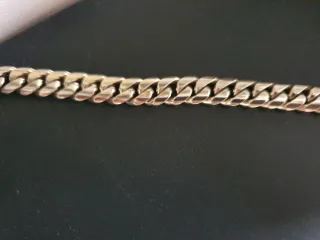 Pulsera Plata 92.5 Cubana Maciza 71g